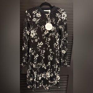 See By Chloe Black and White Lace Dress
